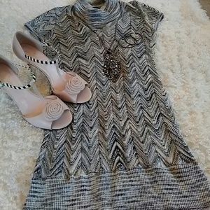 Flame Stitch Sweater Tunic